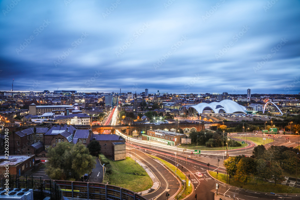 View of newcastle from trinity square gateshead