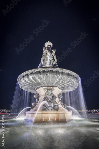 Fountain of the Three Graces, Place de la Bourse in Bordeaux
