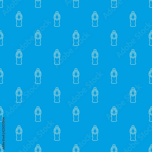 Bottle juice pattern vector seamless blue repeat for any use