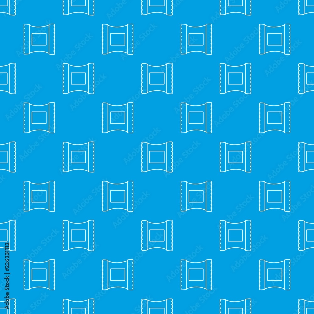 Wet wipes package pattern vector seamless blue repeat for any use