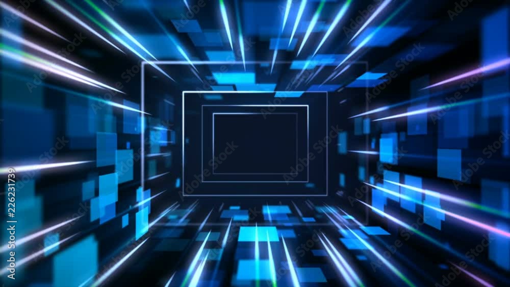 abstract futuristic tunnel background