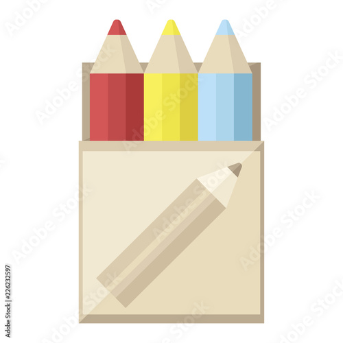 pack of coloring pencils graphic icon