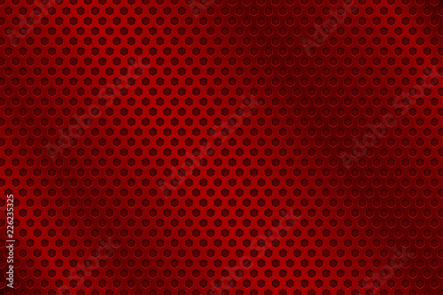 Red metal perforated background