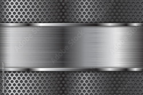 Metal background with perforation