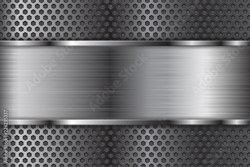 Metal background with perforation