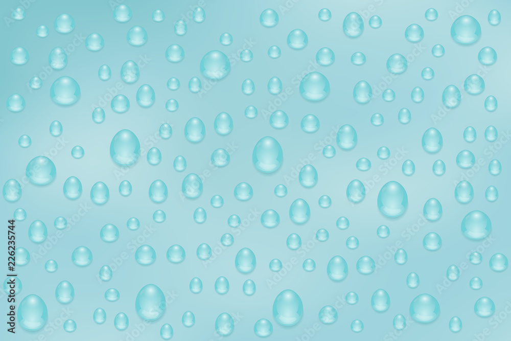 Water background. Window with rain drops