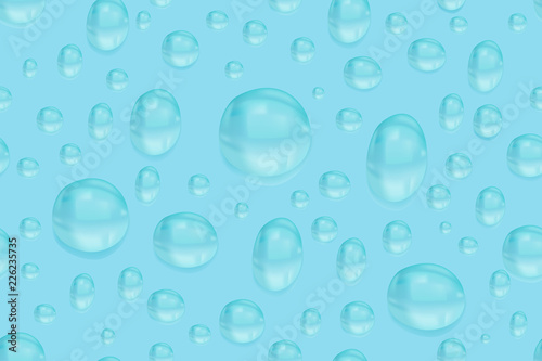 Water background with rain drops. Seamless pattern