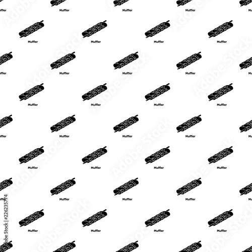 Muffler pattern vector seamless repeating for any web design