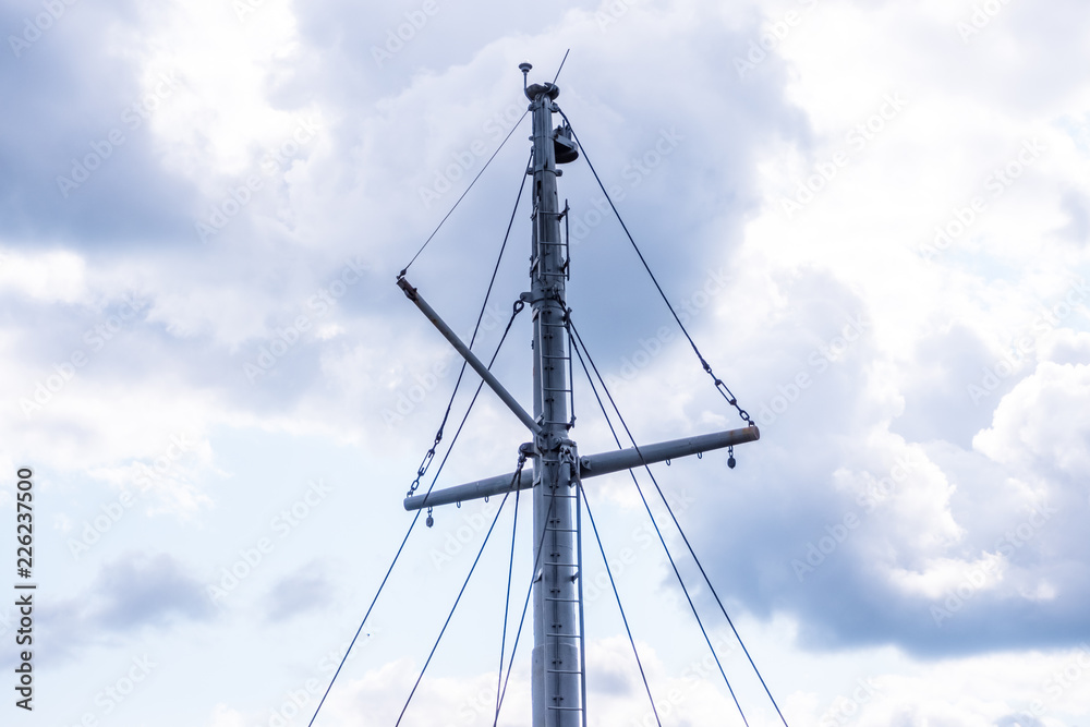 ship mast against the sky