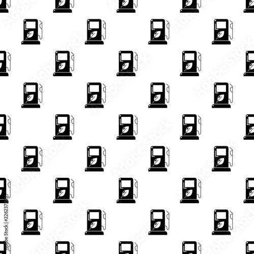 Eco gas station pattern vector seamless repeating for any web design