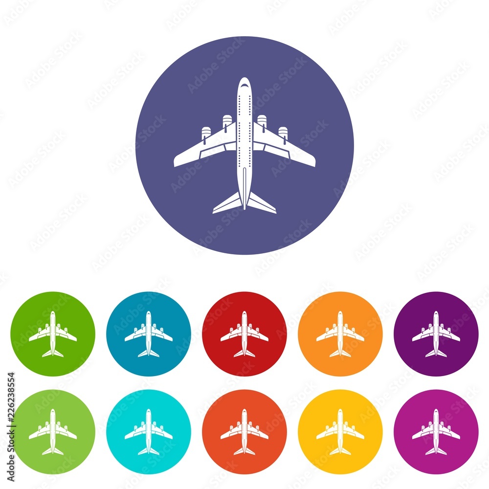 Flying plane icon. Simple illustration of flying plane vector icon for web Flying plane icon. Simple illustration of flying plane vector icon for web