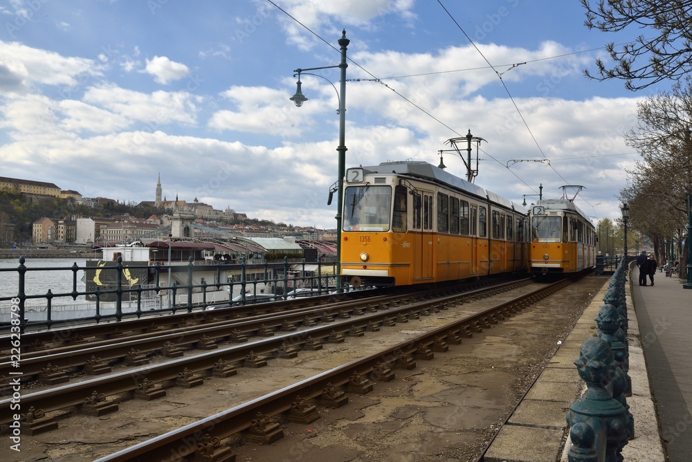Tram at Budapest, Hungary