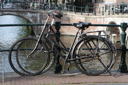 Bicycles on an Amsterdam bridge. © dorotaam
