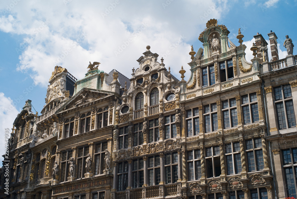 Historical Buildings at the Grande Place in Brussels