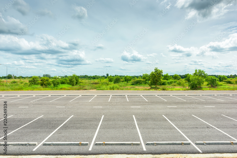 Fototapeta premium Parking lot in public areas