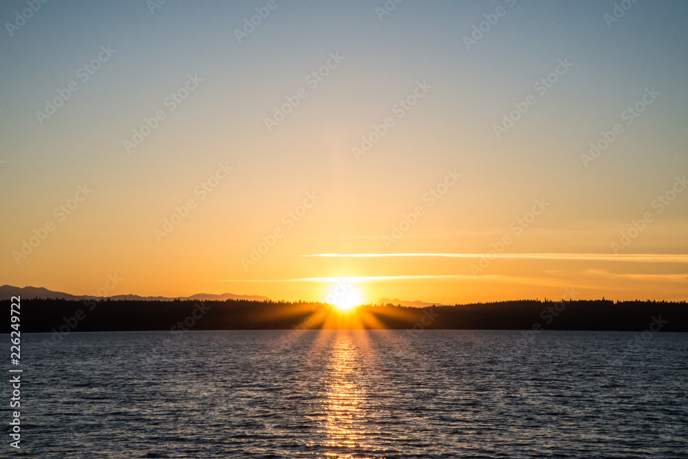 Obraz premium Puget Sound sunset 