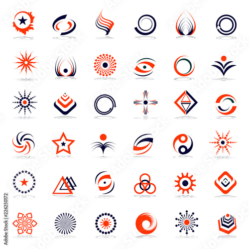 Design elements set. Abstract icons.