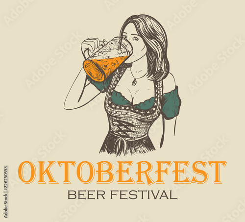  Girl drinks beer. the woman is drinking beer. 