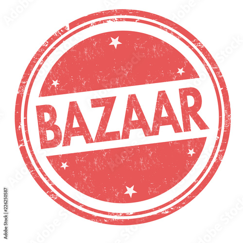 Bazaar sign or stamp