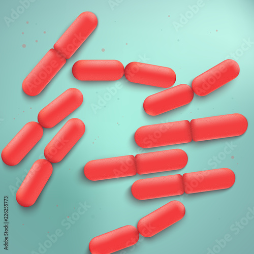 Bulgaricus Bacteria Colony Realistic Vector