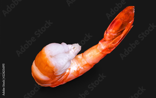 Purified boiled royal jimbo shrimp photo