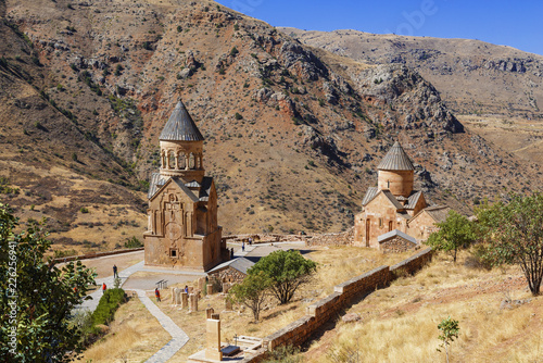 The medieval monastery of Noravank in Armenia. Was founded in 1205. Top view. photo