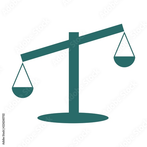 Universal legal, lawyer, scales creative premium symbol.