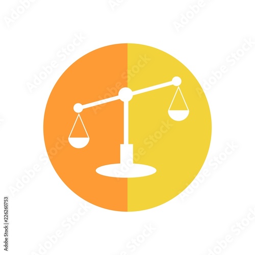 Scales of Justice sign icon. Court of law symbol.