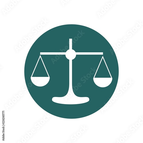 Simply weight icon. Compare logo symbol. Scales judgment pictogram.