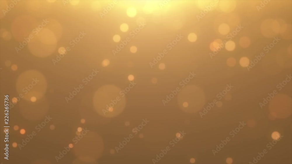 4K Abstract festive gold motion background with defocused round bokeh lights. Golden particle shine. Xmas 2019 4K Abstract festive gold motion background with defocused round bokeh lights. Golden particle shine. Xmas 2019