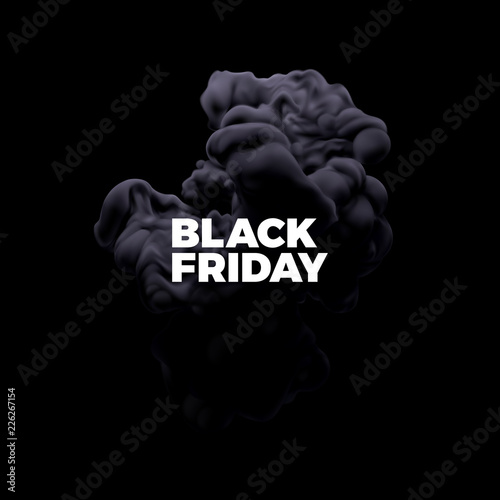 Black Friday sale poster. photo