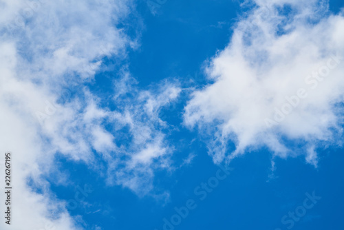 Blue Sky with Clouds Background