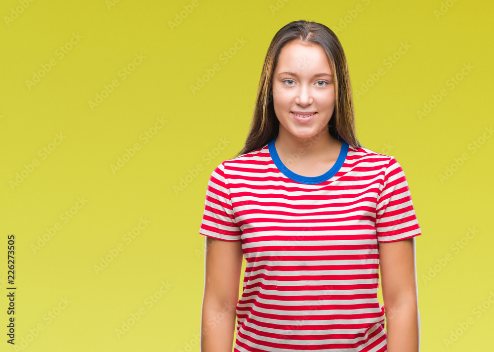 Young caucasian beautiful woman over isolated background with a happy and cool smile on face. Lucky person. Young caucasian beautiful woman over isolated background with a happy and cool smile on face. Lucky person.