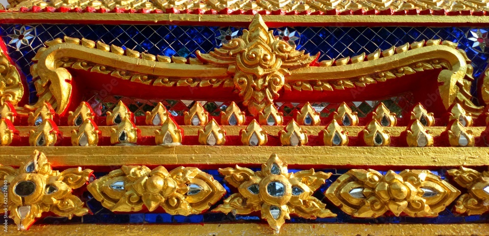 Thai art decorated in Thai temple.