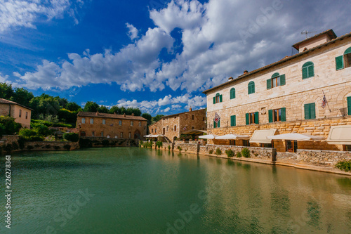 Bath in Bagno Vignoni, Tuscany, Italy