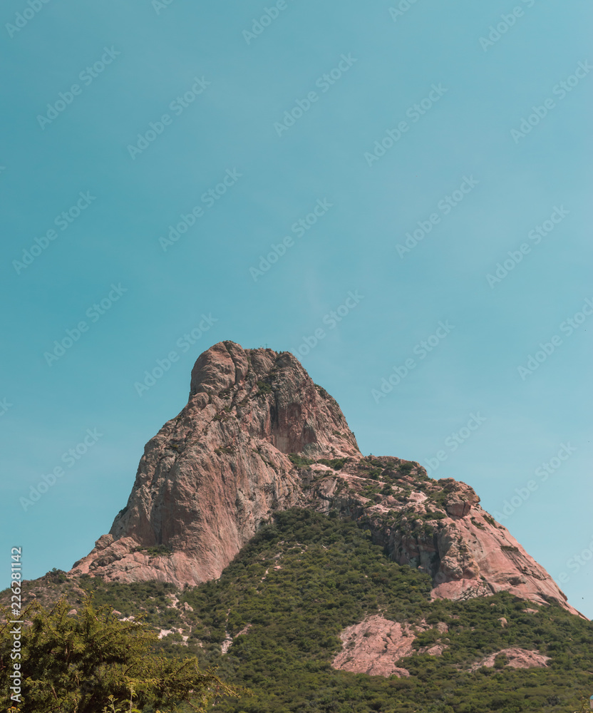 Peña de Bernal's monolith in Mexico Peña de Bernal's monolith in Mexico
