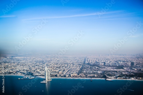 Dubai Emirates view from a plane