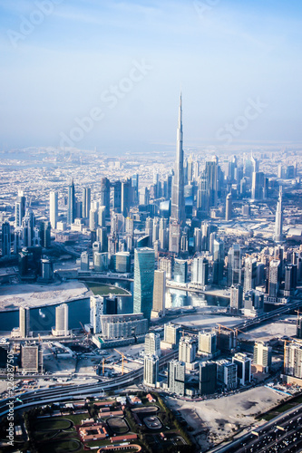 Dubai Emirates breathtaking view from a plane