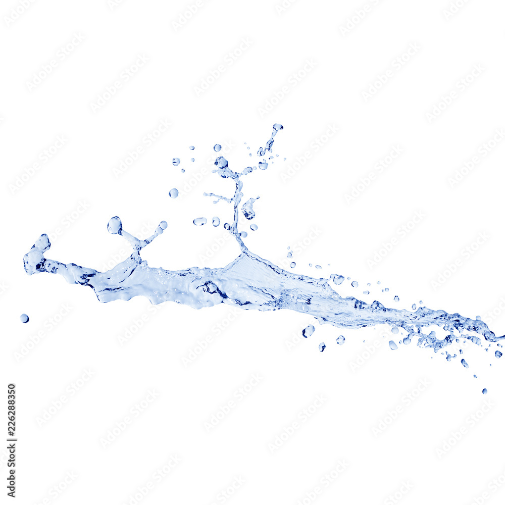 water splash isolated on white with clipping path water splash isolated on white with clipping path