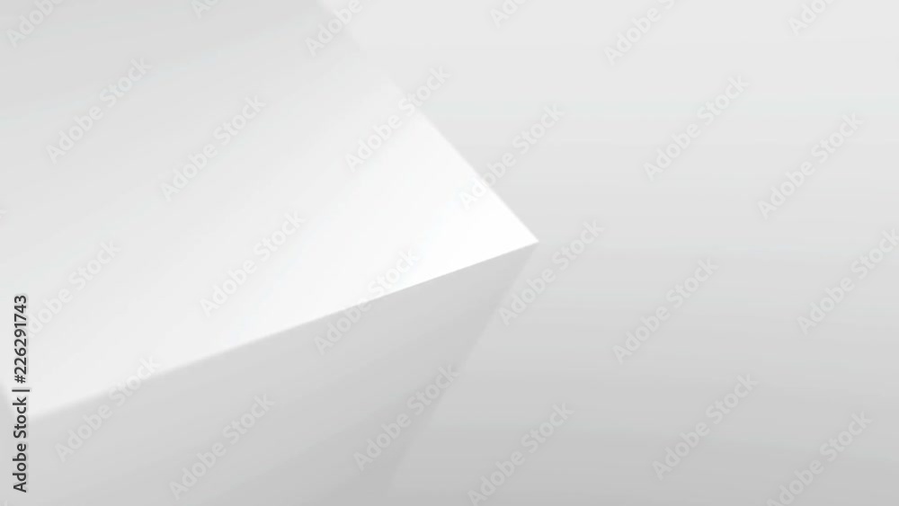 White geometric cube rotating. Seamless looping animation. White geometric cube rotating. Seamless looping animation.