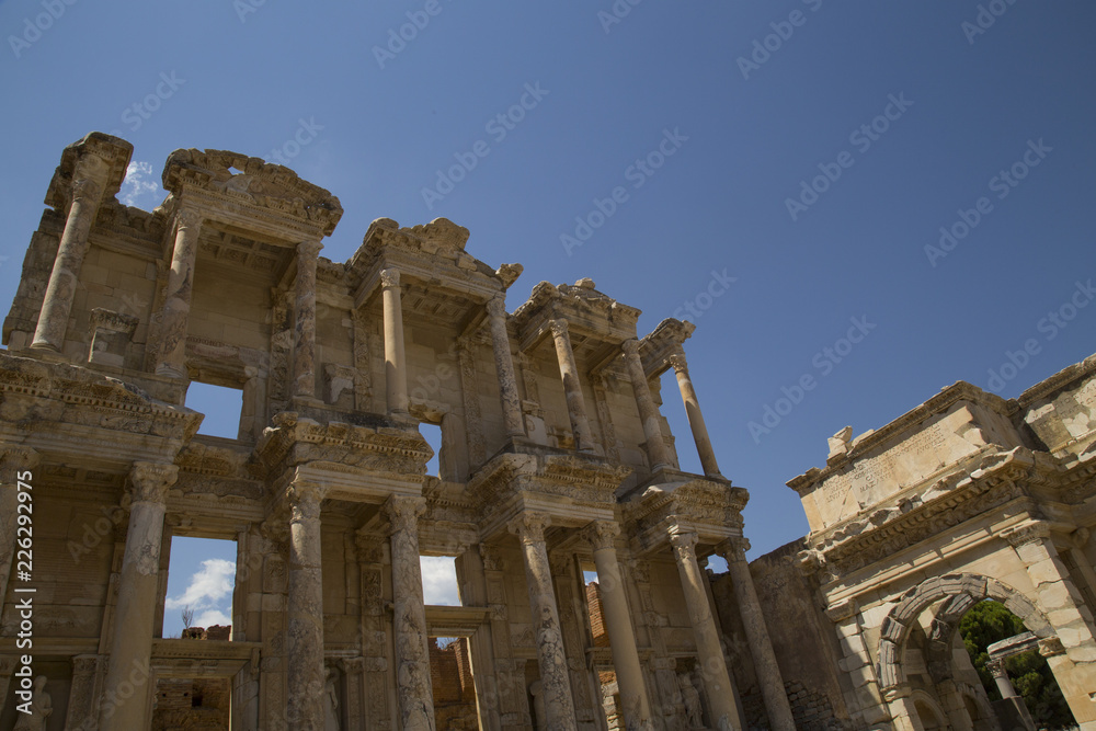 Celsus Library. Selcuk Ephesus, Izmir - Turkey