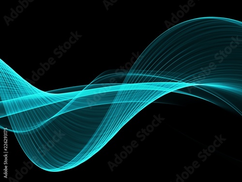  Abstract blue flow background 