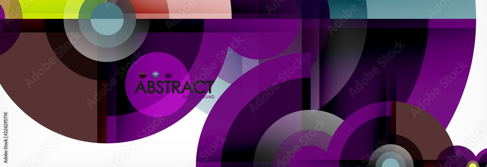 Vector fantastic circle modern geometric background template Vector fantastic circle modern geometric background template