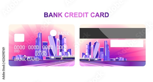 bank card night city
