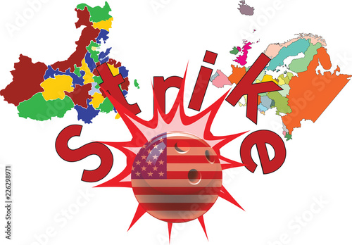 strike dell'America all'Europa e Cina