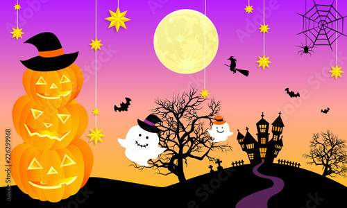 ハロウィンイメージイラスト　02