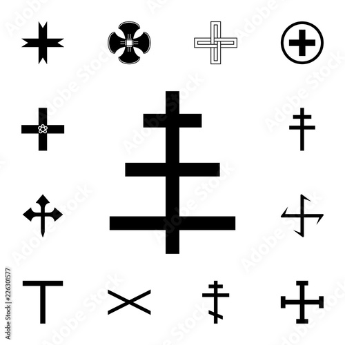 Cross papa icon. Detailed set of cross. Premium graphic design. One of the collection icons for websites, web design, mobile app