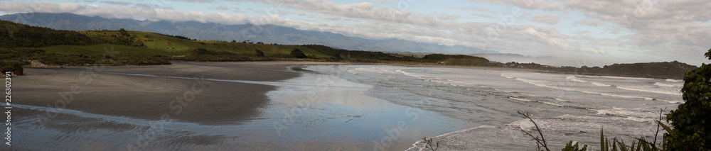 Westport New Zealand beach Panorama Westport New Zealand beach Panorama