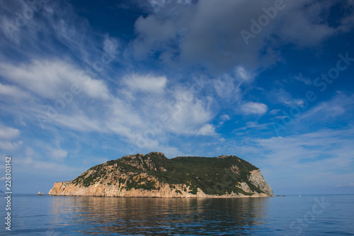Veduta panoramica dell'isola di Zannone in Lazio