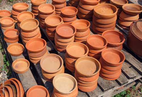 terracotta clay pans